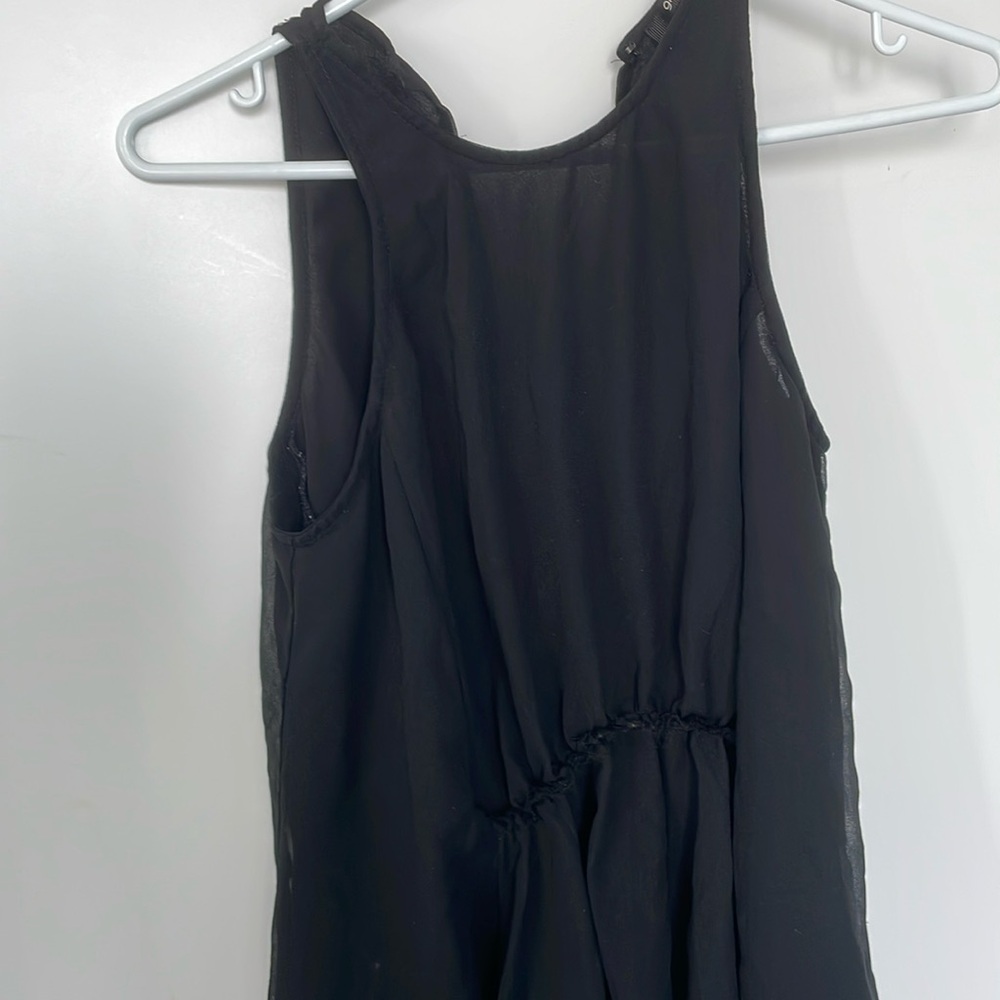 Ruffley work tank fancy top